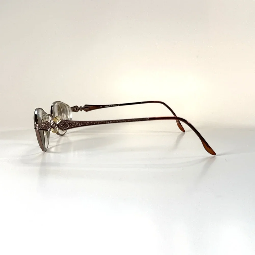 MARCHON Tres Jolie 130 Eyeglasses Frame‎ Only 54-18-135 Nutmeg Womens Full Rim